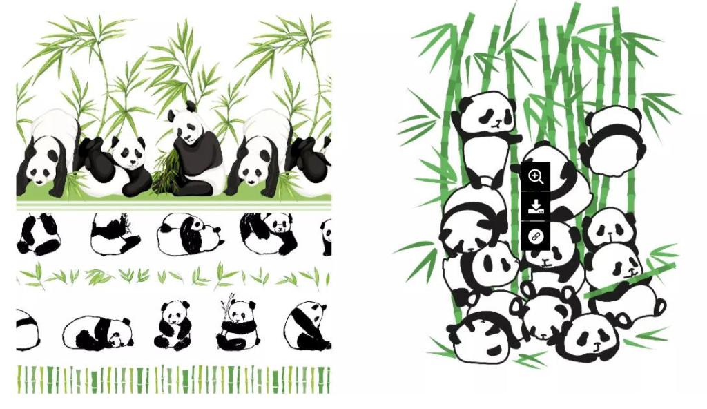 The Traditional Style Giant Panda Bamboo&amp; The Giant Panda